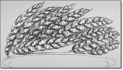 Empress Marie Louise of France's Ears of Wheat Tiara