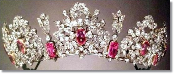 Queen Maria Theresa of Sardinia's Pink Tourmaline Tiara