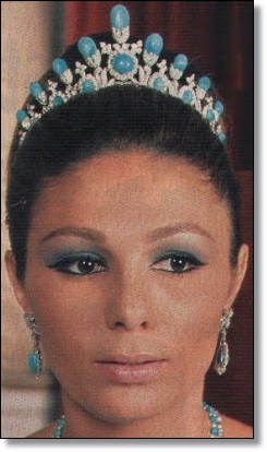 Empress Farah of Iran's Turquoise Tiara